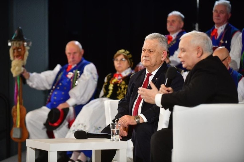Prezes Jarosław Kaczyński na spotkaniu w Chojnickim Centrum...