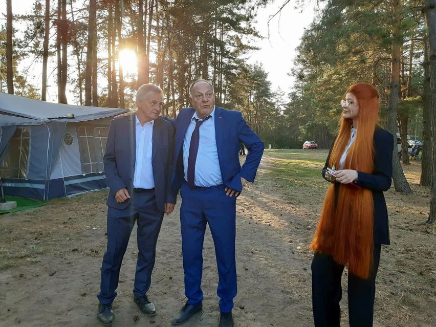 Od lewej: Marek Tyszkiewicz, Tomasz Dedek i Agnieszka...
