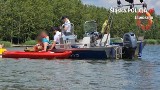 Wodny patrol policji przybył na czas. Na Zalewie Sosina w Jaworznie zatonął kajak. Na pokładzie było dwóch mężczyzn