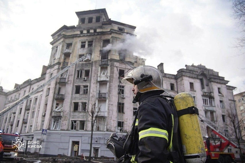 Kijów został zaatakowany pierwszy raz od 44 dni.