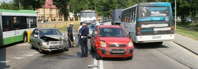 Kia uderzyła w forda