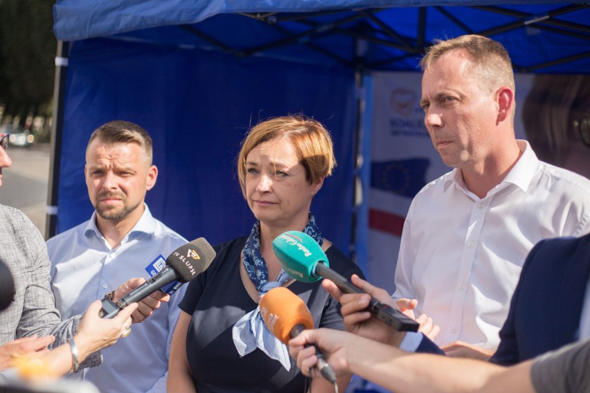 Konferencja prasowa PO w Słupsku.