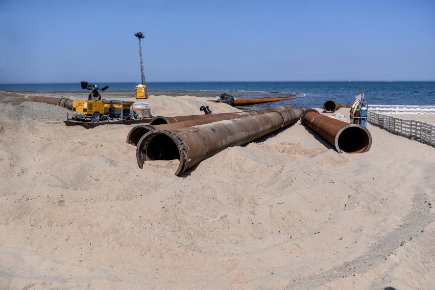 Refulacja plaży w Gdańsku - odcinek od Brzeźna do Jelitkowa....