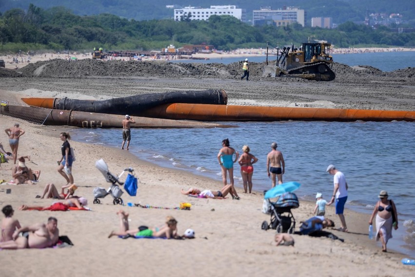 Refulacja plaży w Gdańsku - odcinek od Brzeźna do Jelitkowa [05.06.2019]