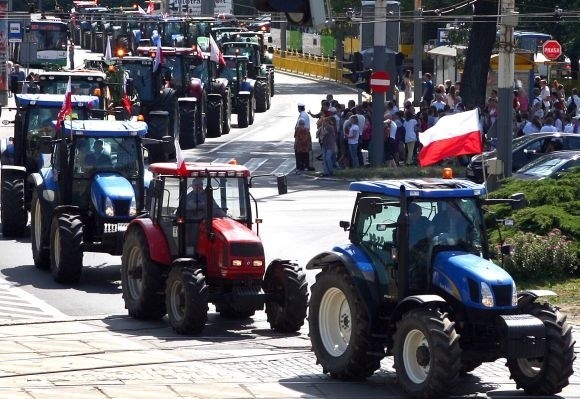 Protest rolników w Szczecinie - czerwiec 2012