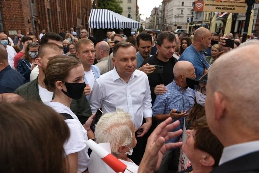 Wizyta prezydenta Andrzeja Dudy w Toruniu w kampanii 2020...