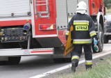 Wypadek strażaków w Bogdańcu. Droga jest zablokowana