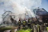 Straduny. 26 strażaków siedem godzin walczyło z pożarem (zdjęcia)