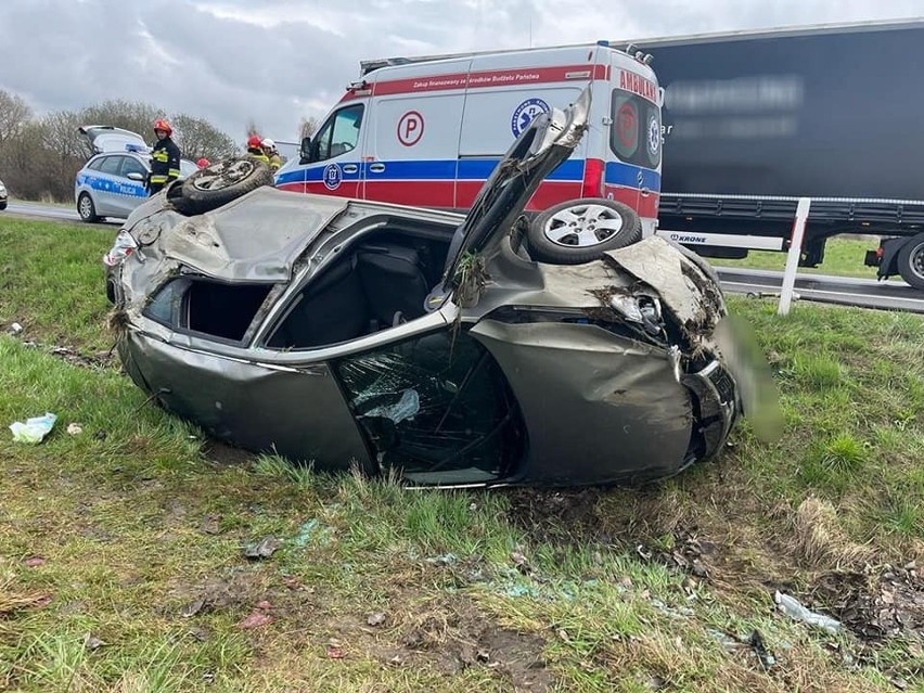 Wypadek w Czajowicach na drodze krajowej nr 94