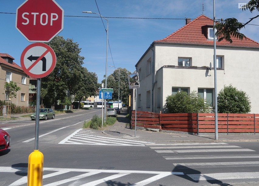 Skrzyżowanie ulic Reduty Ordona i Łukasińskiego w Szczecinie