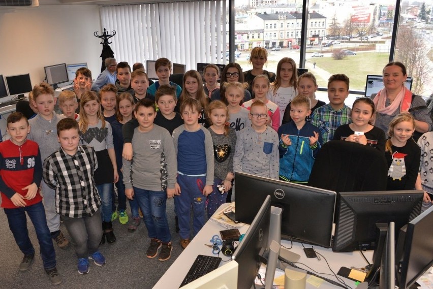 Uczniowie ze szkoły w Jeziorku odwiedzili redakcję "Echa Dnia"
