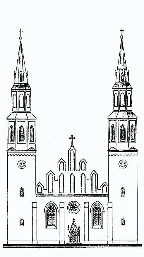 Bytom: dwie wieże kościoła WNMPStojący przy bytomskim Rynku od prawie 800 lat kościół Mariacki to jeden z najważniejszych świadków niezwykłej i pogmatwanej zarazem historii miasta. W połowie XIX w. miała miejsce ostatnia znacząca przebudowa świątyni, stylu neogotyckim (projekt archi-tekta Koepkego i budowni-czego Hanniga). Według pierwotnej niezrealizowanej koncepcji z 1845 r., świątynia wieże miała mieć dwie, bliźniacze, z dwoma zega-rami. Bardziej strzeliste, z 8-bocznymi nadbudówkami.