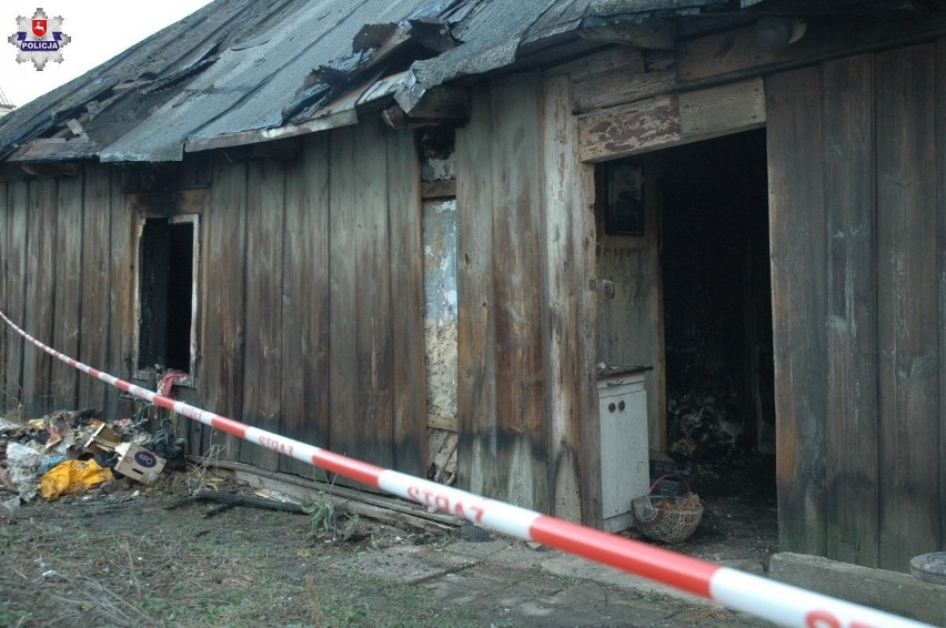 Pożar pustostanu w Lubartowie: w budynku było dwóch mężczyzn
