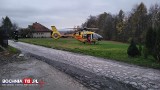 Poważny wypadek z udziałem quada w Olchawie koło Bochni. 30-letni kierowca pojazdu walczy o życie. Na miejsce przyleciał śmigłowiec LPR