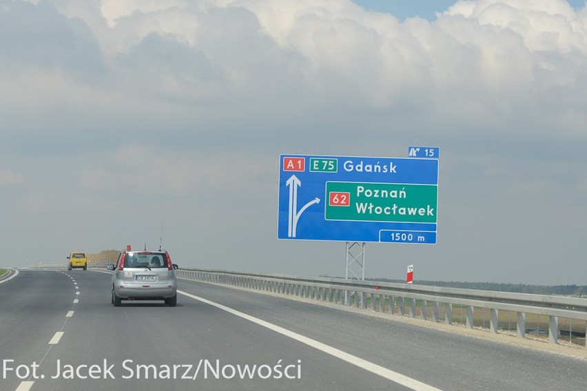 Autostrada A1 do Łodzi przed otwarciem