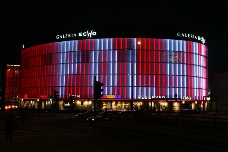 Galeria Echo zmieniła barwy na czas EURO 2012