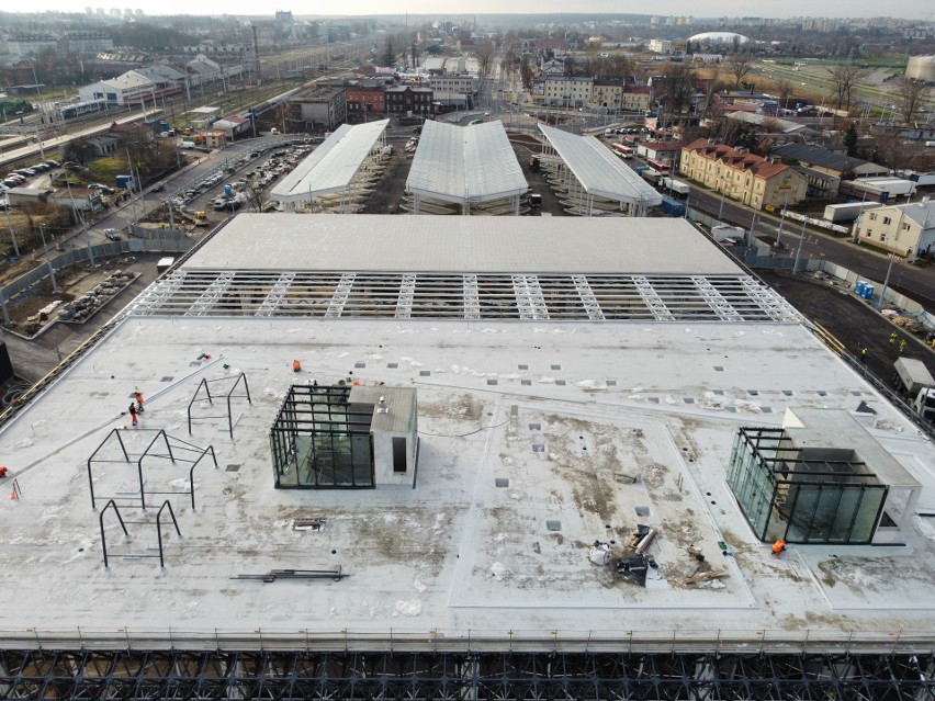 Budowa dworca metropolitalnego w Lublinie. Jak wygląda postęp prac? Zobacz zdjęcia z drona