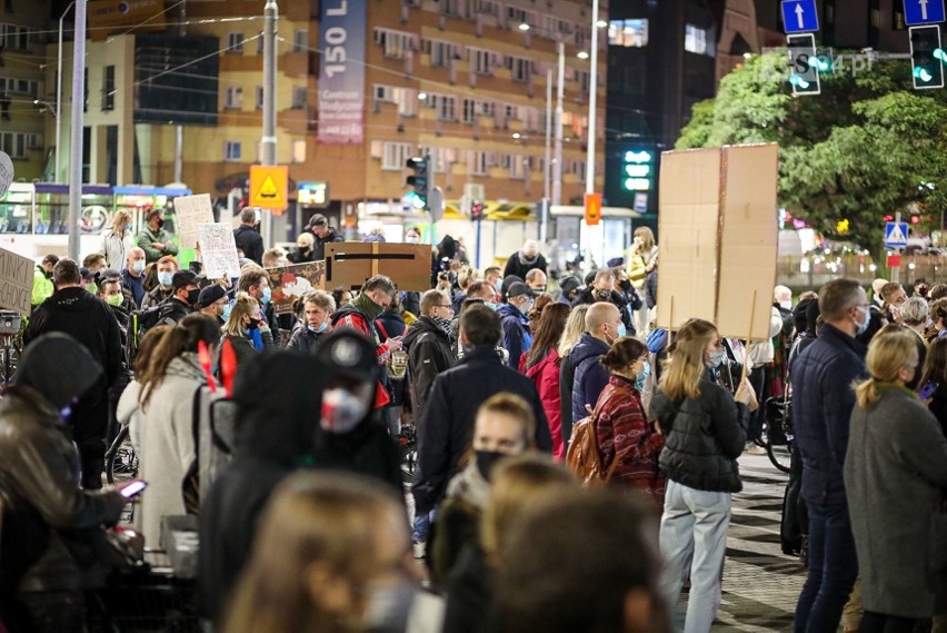 Strajk kobiet i artystów w Szczecinie - 2.11.2020