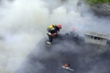 Pożar w pizzerii Dolce Vita w Bydgoszczy. Na miejscu osiem zastępów straży