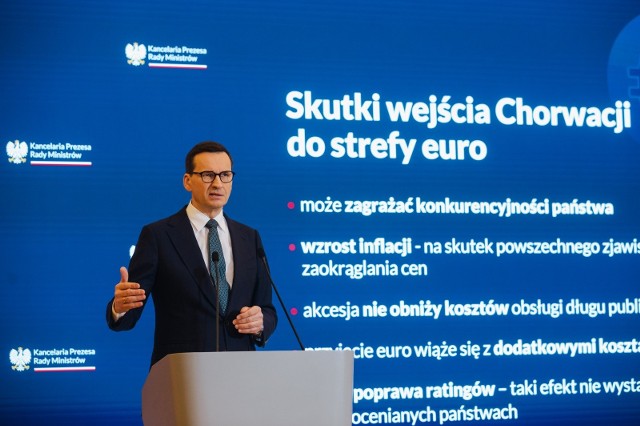 Premier wyjaśnił skutki wejścia Chorwacji do strefy Euro