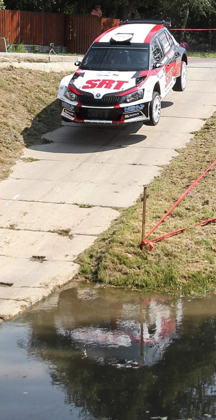 Trasa Odcinka Specjalnego Lubenia. Start na skrzyżowaniu...