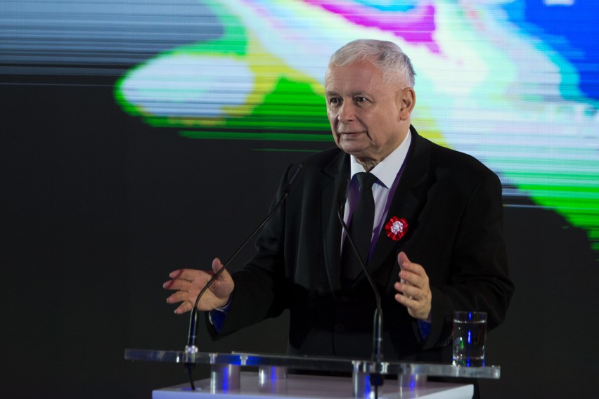 Jarosław Kaczyński na spotkaniu patriotycznym w Krakowie