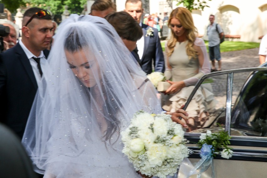 Agnieszka Radwańska i Dawid Celt podczas lipcowej ceremonii...