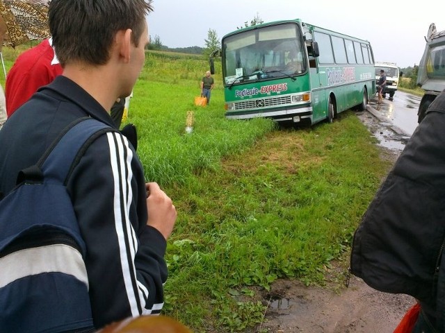 Autobus na trasie Białystok - Łapy.