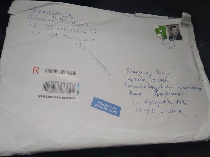 Zielony Imielin wysłał do PiS petycję mieszkańców. Przesyłki nie przyjęto