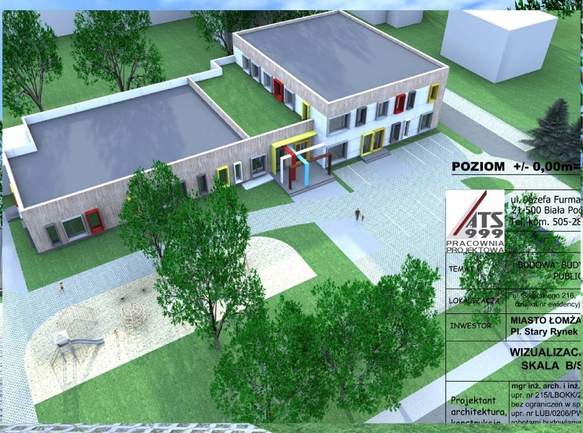 Łomża. Przedszkole Publiczne numer 5 zyska nową siedzibę. Koszt to ponad 13 mln złotych [WIZUALIZACJA]