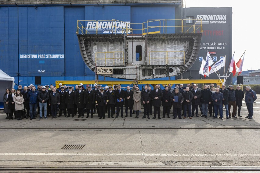 W stoczni Remontowa Shipbuilding położono stępkę pod budowę piątego niszczyciela min typu Kormoran II 
