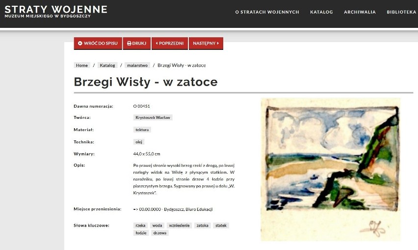 Muzeum Okręgowe w Bydgoszczy pokazuje eksponaty stracone podczas wojny