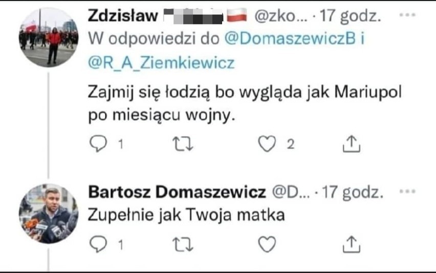 Bartosz Domaszewicz (PO/KO) w miniony weekend wdał się w...