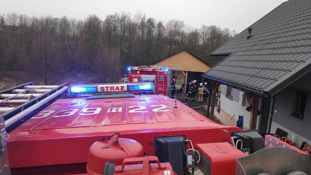 Pożar w Błędowej Zgłobieńskiej wybuchł  w niedzielę po godz. 8. Spaleniu uległa elewacja części budynku mieszkalnego. Jedna z osób podtruła się dymem. Została przebadana przez pogotowie ratunkowe, ale nie wymagała hospitalizacji. Dzięki czujności i odwadze właściciela, pożar nie rozprzestrzenił się na dalszą część budynku. Pożar gasili strażacy z PSP Rzeszów, OSP Trzciana, OSP Świlcza. ZOBACZ TEŻ: Pożar domu jednorodzinnego w Oleszycach. Przyczyną wybuch gazu