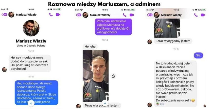 Mariusz Wlazły został studentem psychologii Uniwersytetu Gdańskiego i musiał się... tłumaczyć, że nie podszywa się pod siebie