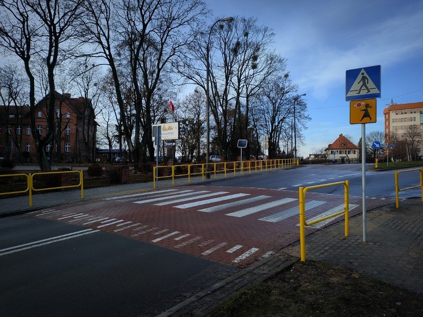 W Olecku powstały aktywne przejścia dla pieszych