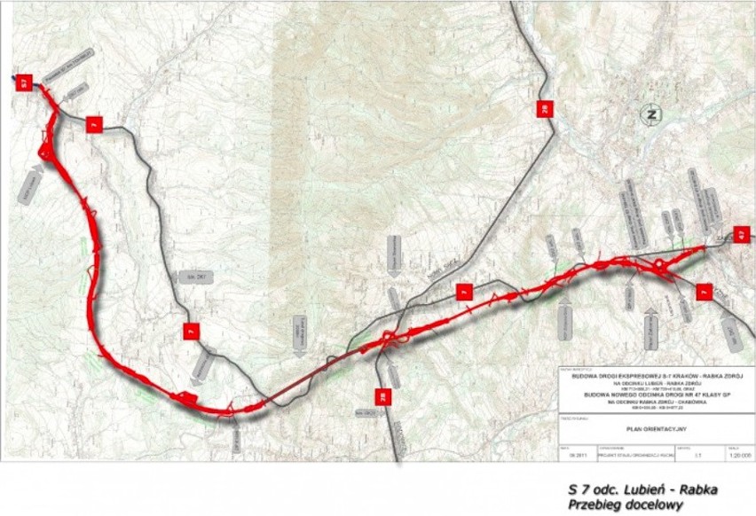 Ruszy budowa zakopianki na odcinku Lubień - Rabka [MAPA]