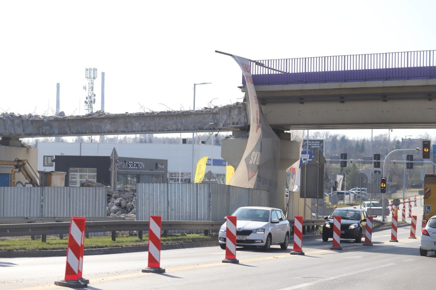 Rozbiórka wiaduktu kolejowego nad ulicą Bocheńskiego w...