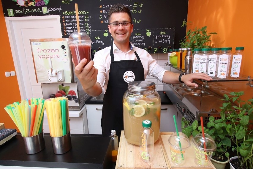 Juice Bar - nowy lokal w centrum Kielc. Serwują naturalne i bezcukrowe soki