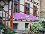 Różowy szyld na zabytkowej kamienicy. Tak reklamuje się nowa restauracja w Poznaniu. Hit czy kit?