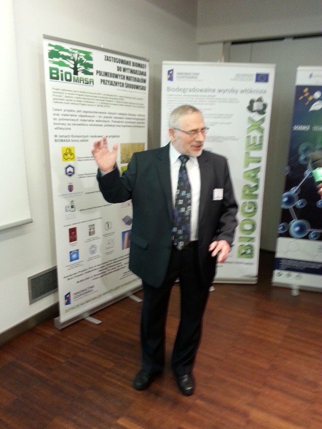Prof. Andrzej Okruszek opowiadał o projekcie Biomasa