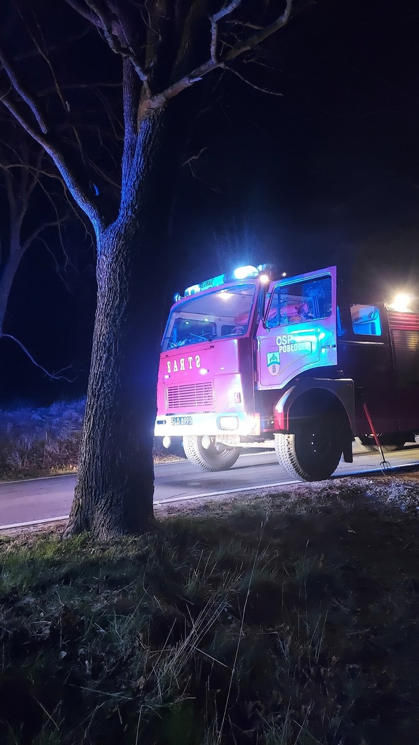 Pożar balotów słomy w Pobłociu gasili ochotnicy z OSP...