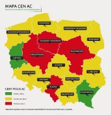 Ogólnopolska mapa cen AC