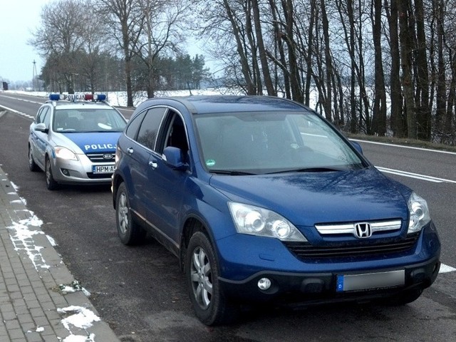 Honda była ukradziona na terenie Niemiec.