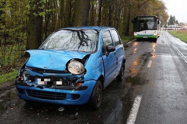 Wypadek na ul. Lubczyńskiej w Szczecinie.