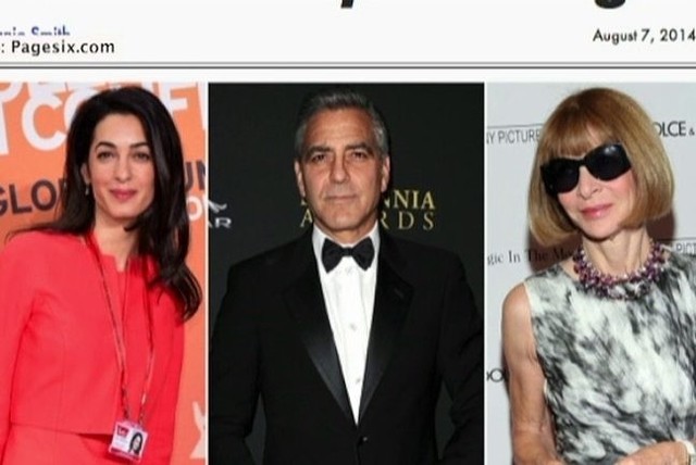 Anna Wintour została zaproszona na ślub George'a Clooneya i Amal Alamuddin (fot. Agencja TVN/x-news)