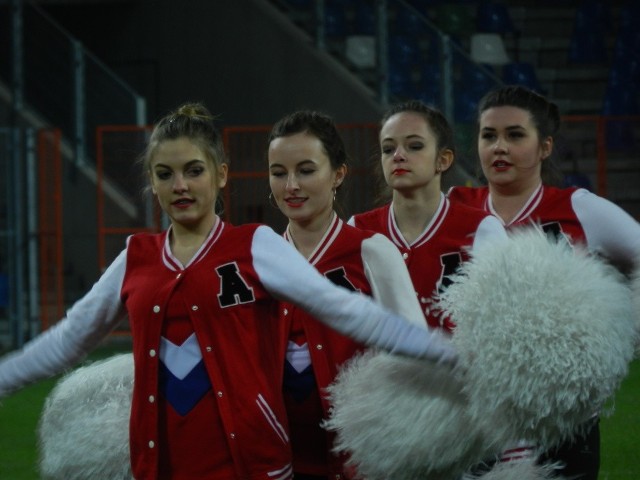 Bielskie cheerleaderki na meczu Podbeskidzie Bielsko-Biała - Śląsk Wrocław