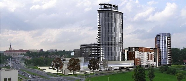 Projekt wież Capital Towers w Rzeszowie.