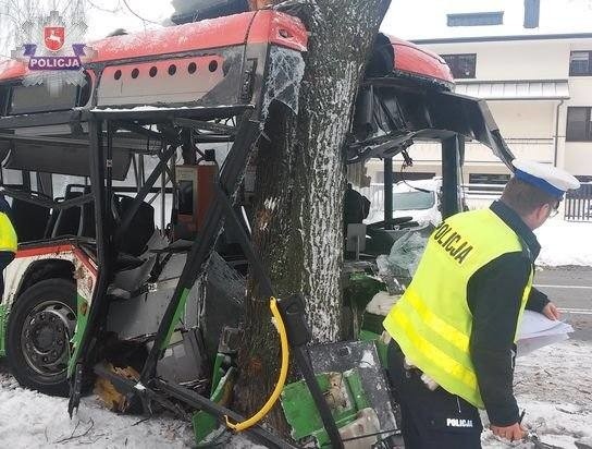 Wypadek autobusu MPK na lubelskim Czechowie