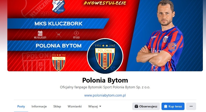 8. miejsce: Polonia Bytom (III liga) - 37.191 polubień (w...